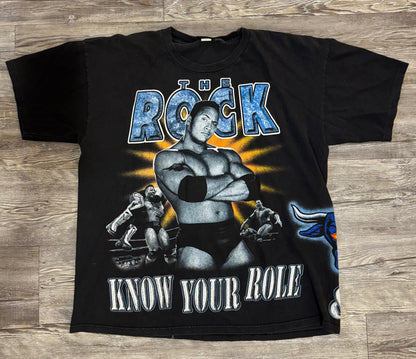 1999 The Rock "KNOW YOUR ROLE" WWF AOP