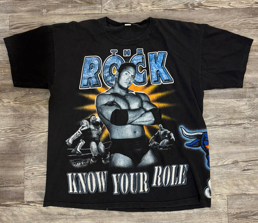 1999 The Rock "KNOW YOUR ROLE" WWF AOP