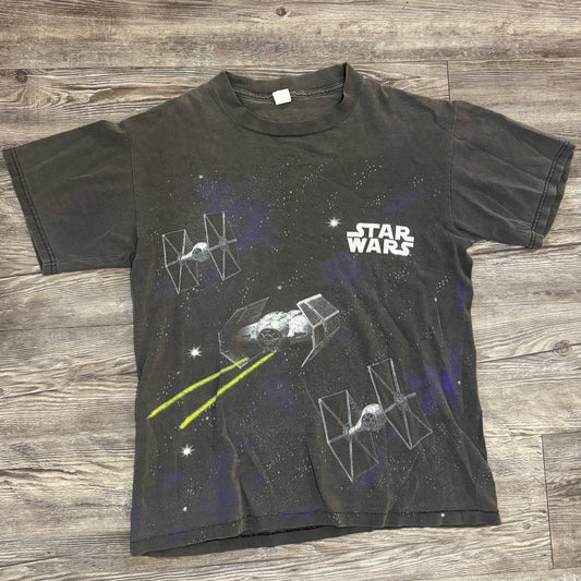 90s Star Wars Death Star Millennium Falcon AOP *FADED*