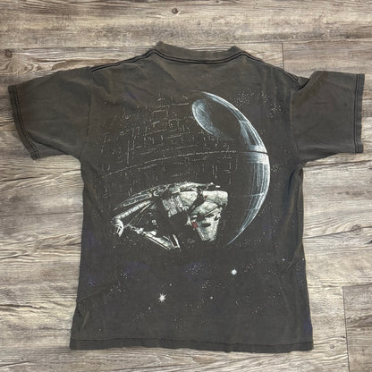 90s Star Wars Death Star Millennium Falcon AOP *FADED*